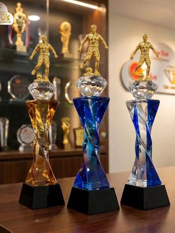 Mẫu Cúp Bóng Đá Lưu Niệm Đẹp Đa Màu 6