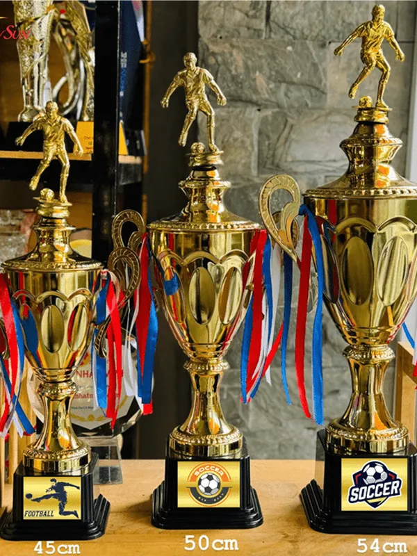 Cúp bóng đá thể thao kim loại - 104