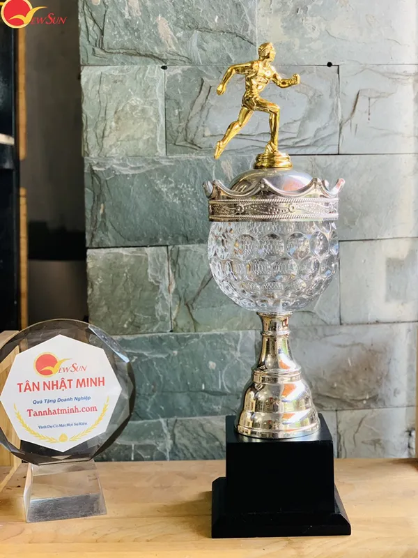 Cúp Chạy Bộ Pha Lê Đẹp