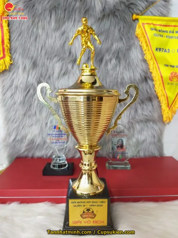 Cúp thể thao kim loại - bóng đá - đá bóng - 59