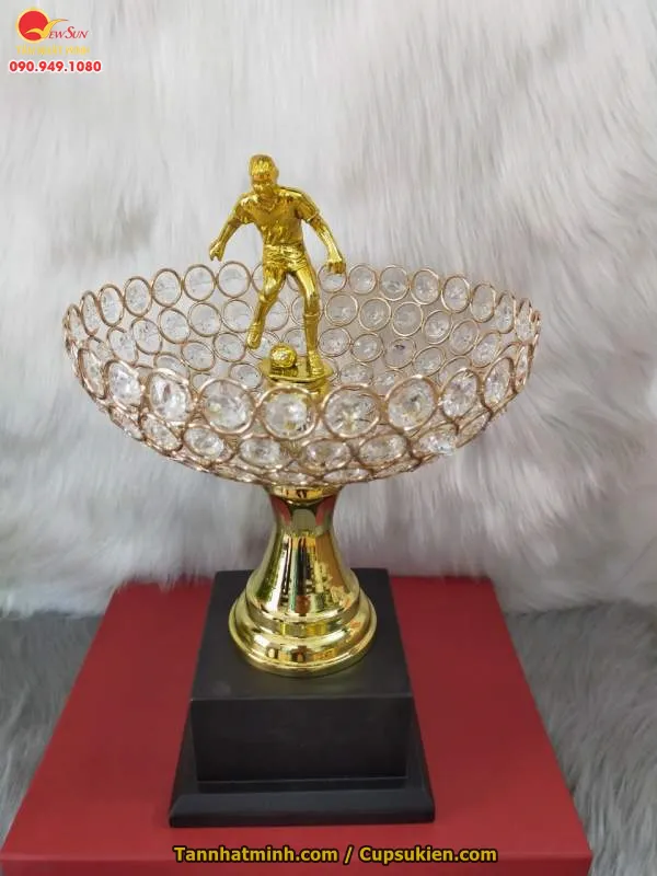 Cúp đá bóng thể thao kim loại - 31