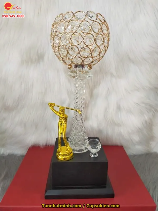 Cúp thể thao giải Golf - Cao cấp kim loại 39