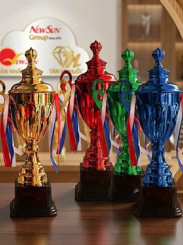 Cúp Thể Thao, Cúp Kim Loại Đẹp - ĐA MÀU SẮC (2)