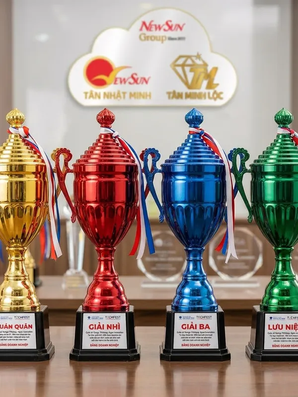 Cúp Thể Thao, Cúp Kim Loại Đẹp - ĐA MÀU SẮC (3)