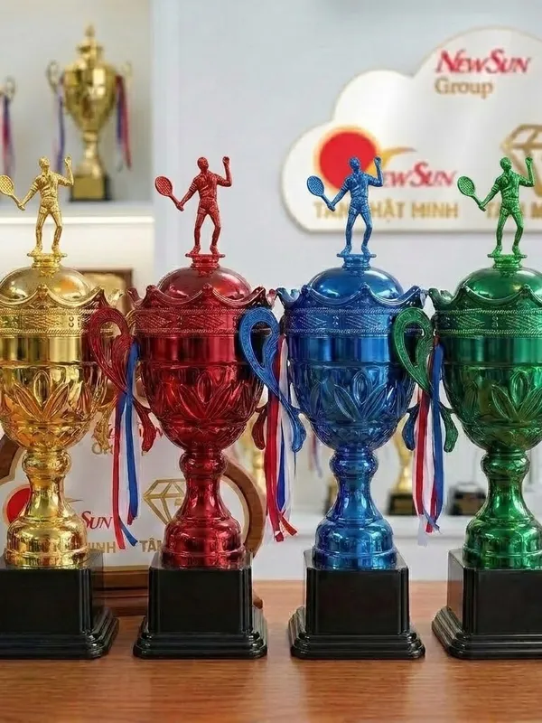 Cúp Thể Thao Tennis Kim Loại Đa Màu (3)