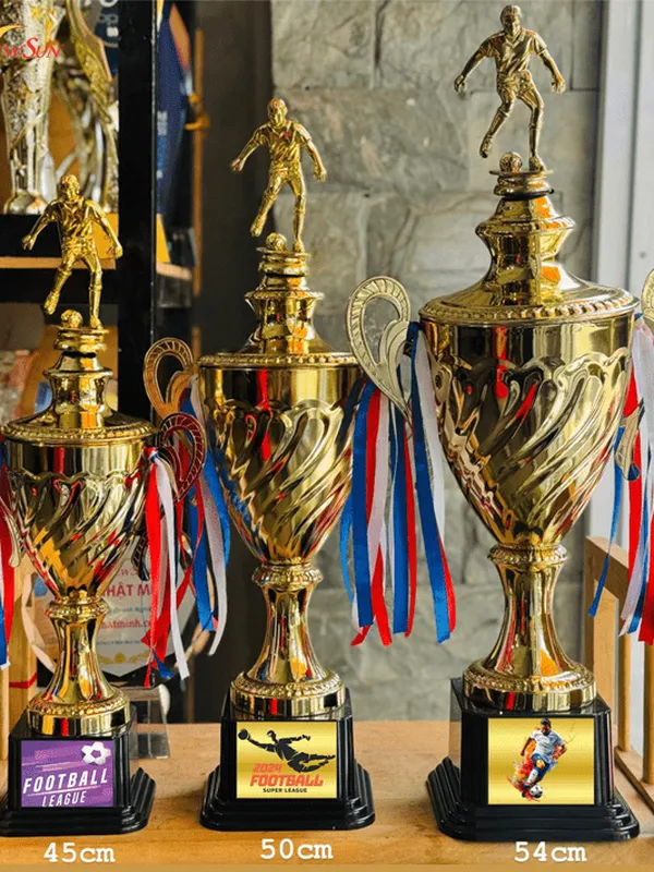 Cúp bóng đá thể thao kim loại - 105