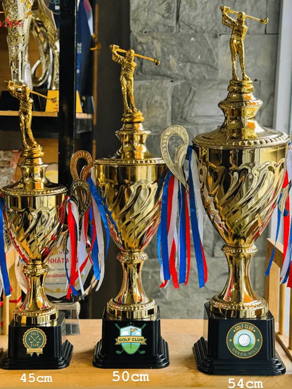 Mẫu Cúp Golf Kim Loại Đẹp 2024 -2