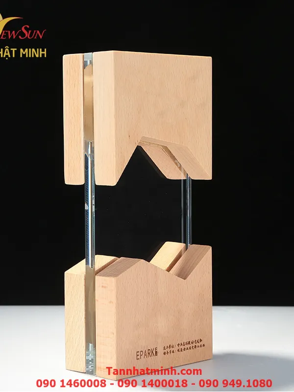 Cúp vinh danh, Cúp gỗ đẹp, Cao cấp -5