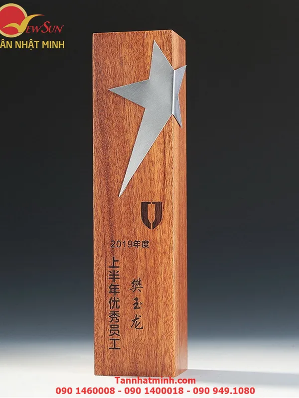 Cúp vinh danh, Cúp gỗ đẹp, Cao cấp -7