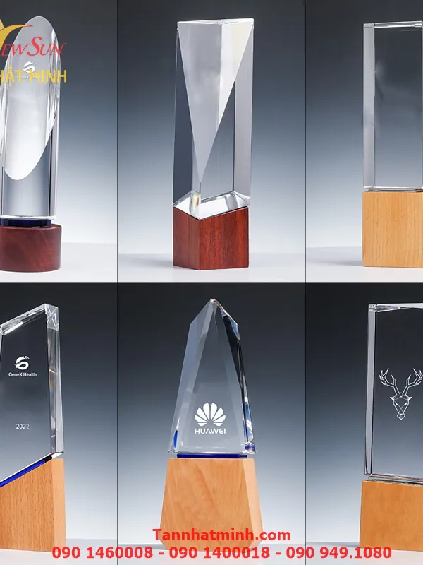 Cúp vinh danh, Cúp pha lê đẹp, Cao cấp -30