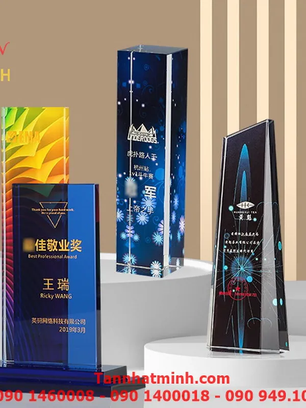 Cúp vinh danh, Cúp pha lê đẹp, Cao cấp -25