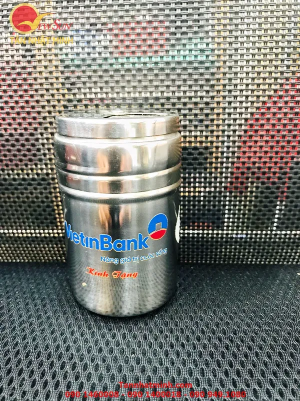 In trên mọi chất liệu, nhận in gia công - hũ tăm inox