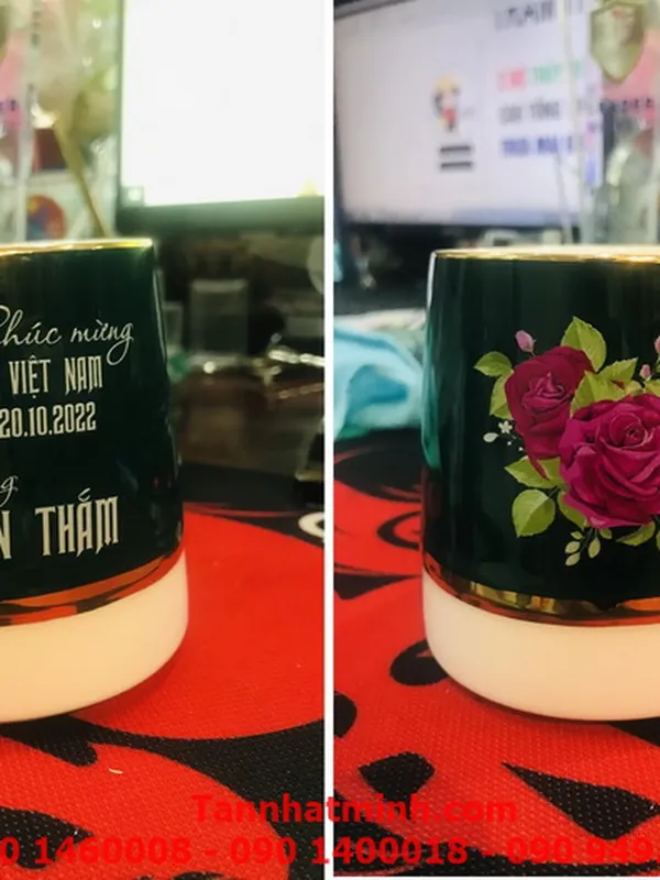 In trên mọi chất liệu, nhận in gia công - ly sứ