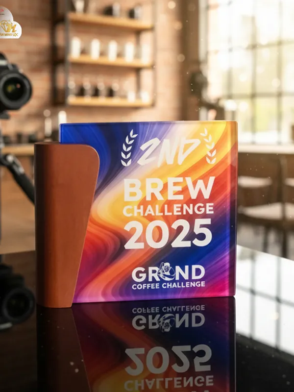 Kỷ niệm chương pha lê, Kỷ niệm chương gỗ vuông đẹp