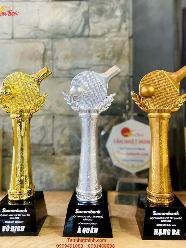 Mẫu Cúp Poly Bóng Bàn Đẹp 