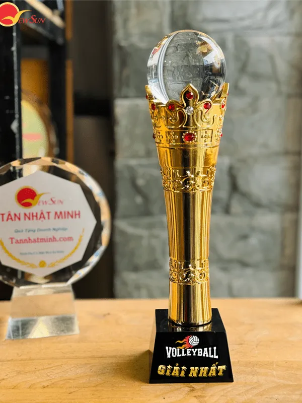 Cúp Vinh Danh - Cúp Bóng Chuyền - Lưu Niệm Mạ Vàng 3