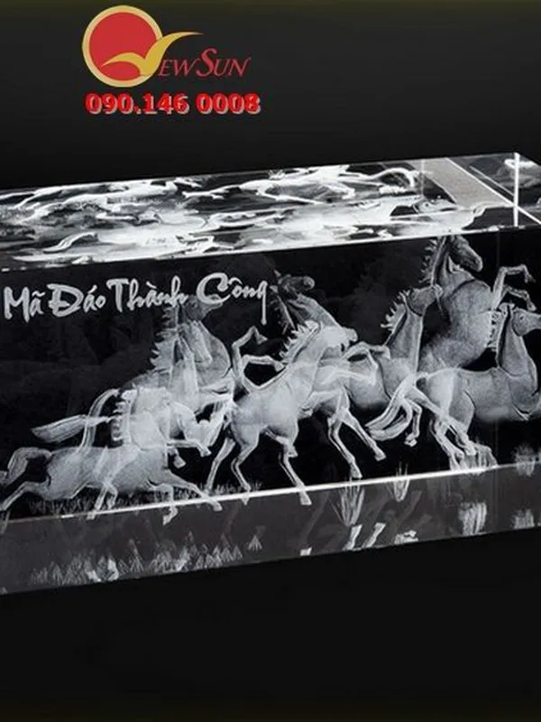 Pha lê 3d hcm, Khắc Mã đáo thành công