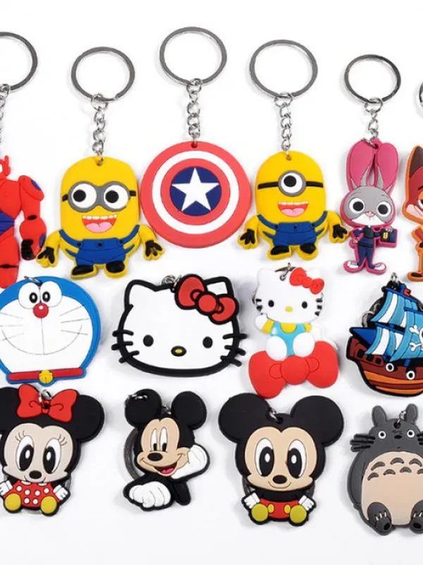 Nhận >3000 cái, Sản xuất móc khóa cao su định hình