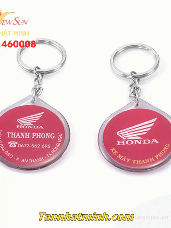 Sản xuất móc khóa nhựa dẻo, honda