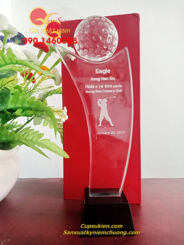 Cúp golf, Cúp giải Golf đẹp, Hàng nhập đầy kho- 15 (G)