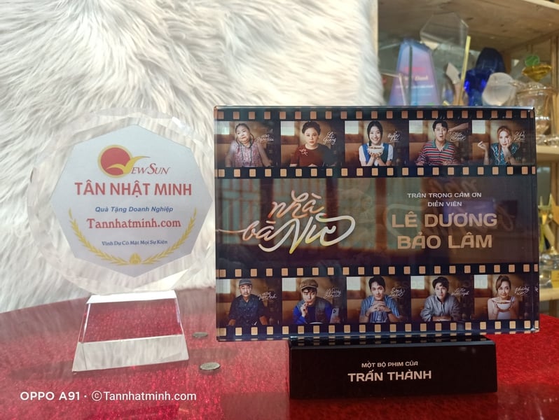 Tân Nhật Minh sản xuất Kỷ niệm chương Pha Lê cho Phim Nhà Bà Nữ