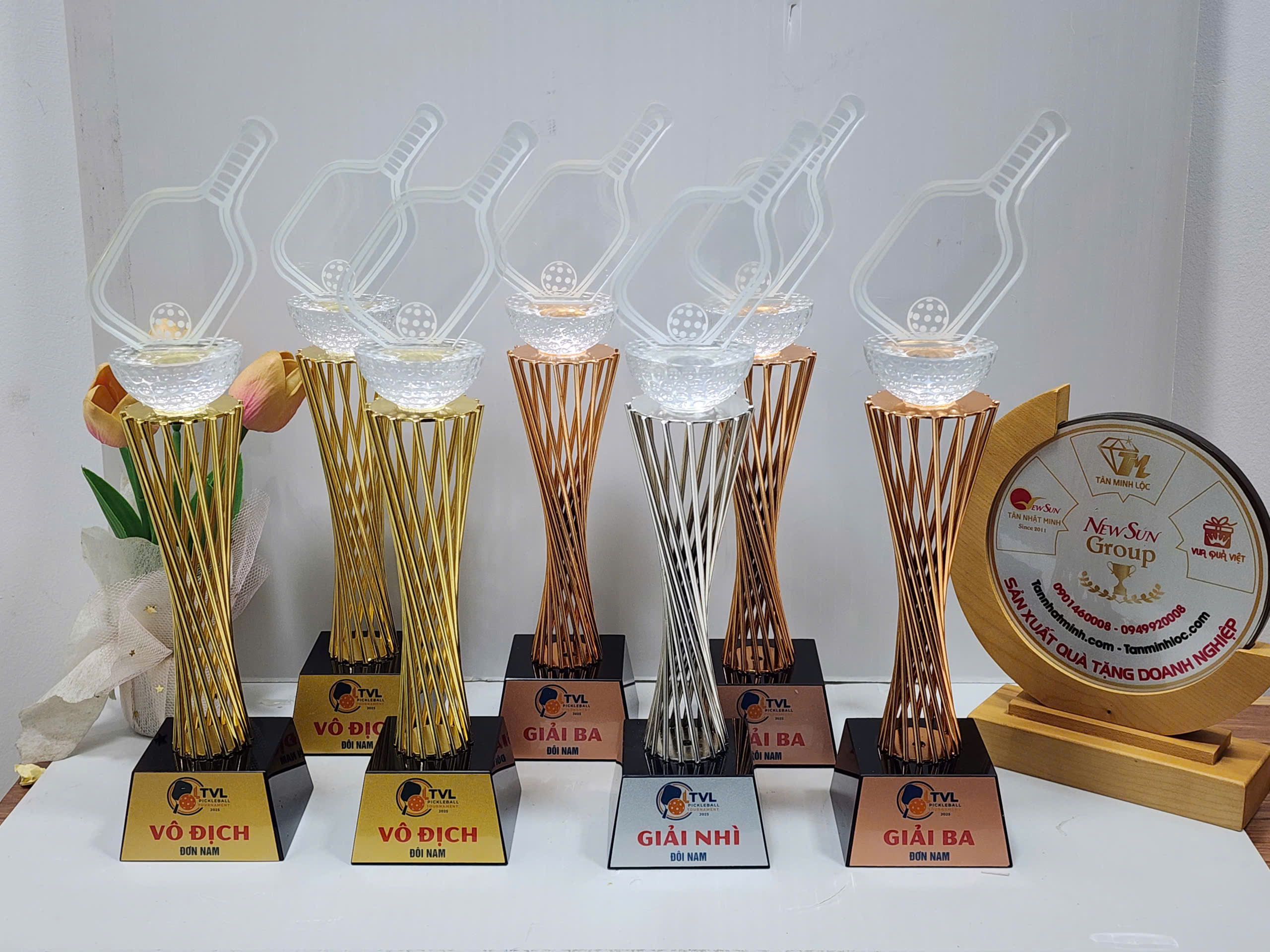 Thiết kế cúp Pickleball