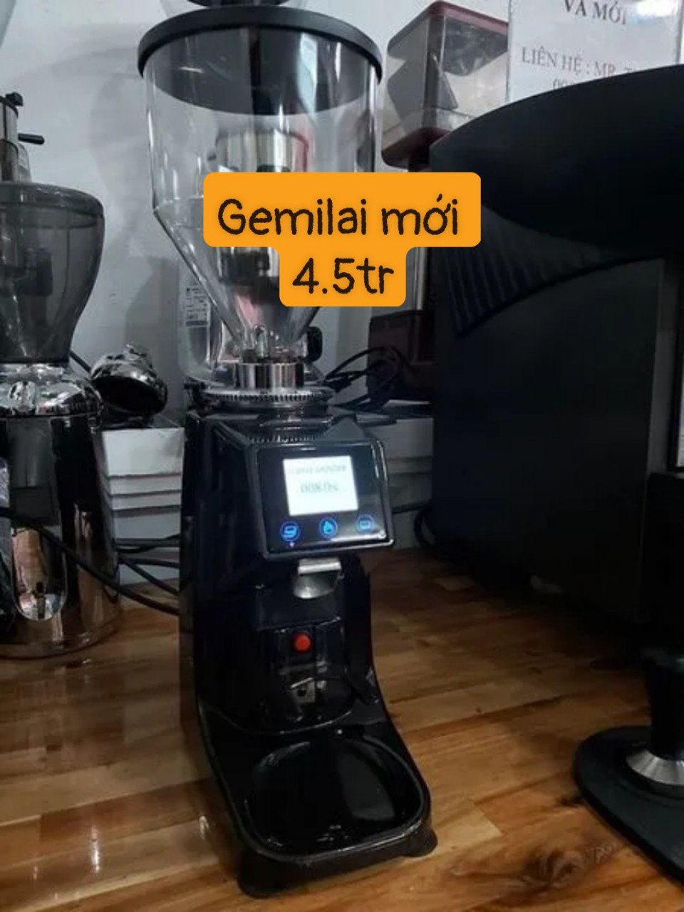 Thanh lý máy xay cà phê Gemilai 022 mới 98%
