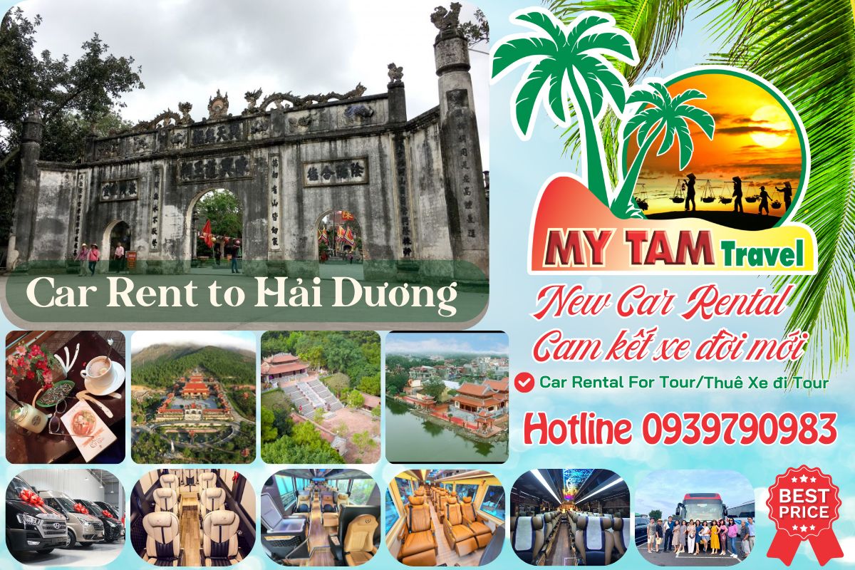 Car rental to Hai Duong 4-7-16-29-35-45c Limousine 9-11-15-18-28c