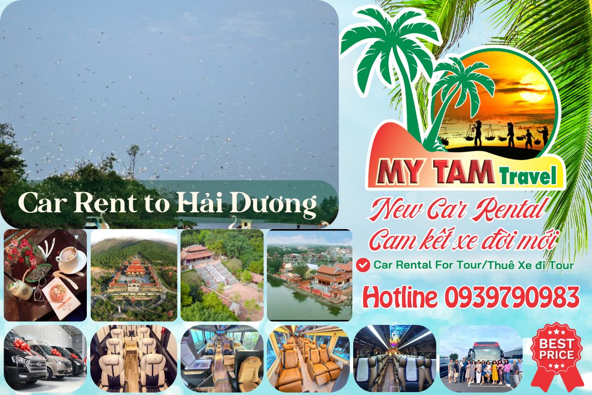 Car rental to Hai Duong 4-7-16-29-35-45c Limousine 9-11-15-18-28c