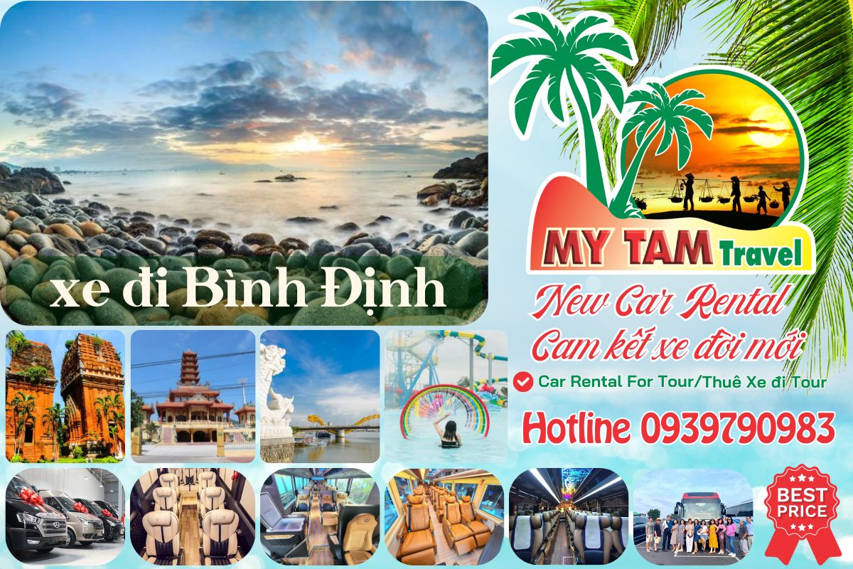 Car rental to Binh Dinh 4-7-16-29-35-45c Limousine 9-11-15-18-28c