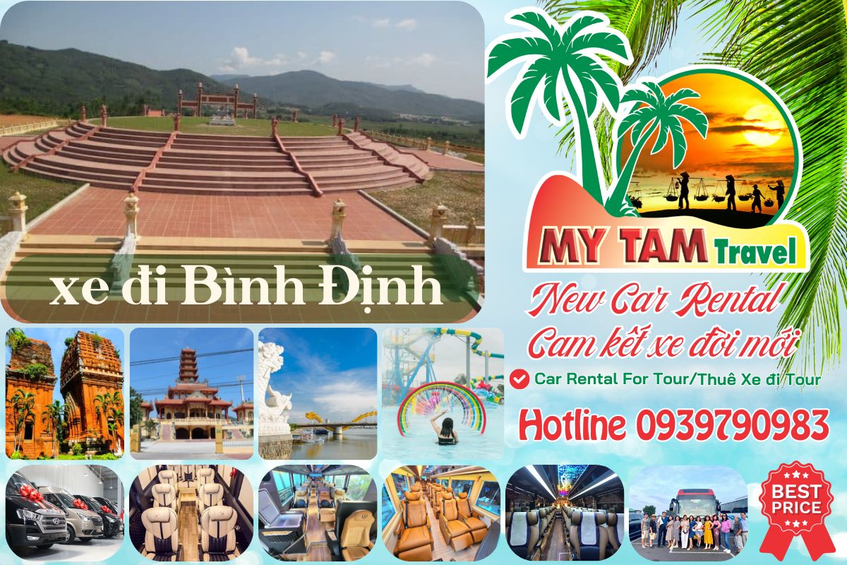 Car rental to Binh Dinh 4-7-16-29-35-45c Limousine 9-11-15-18-28c