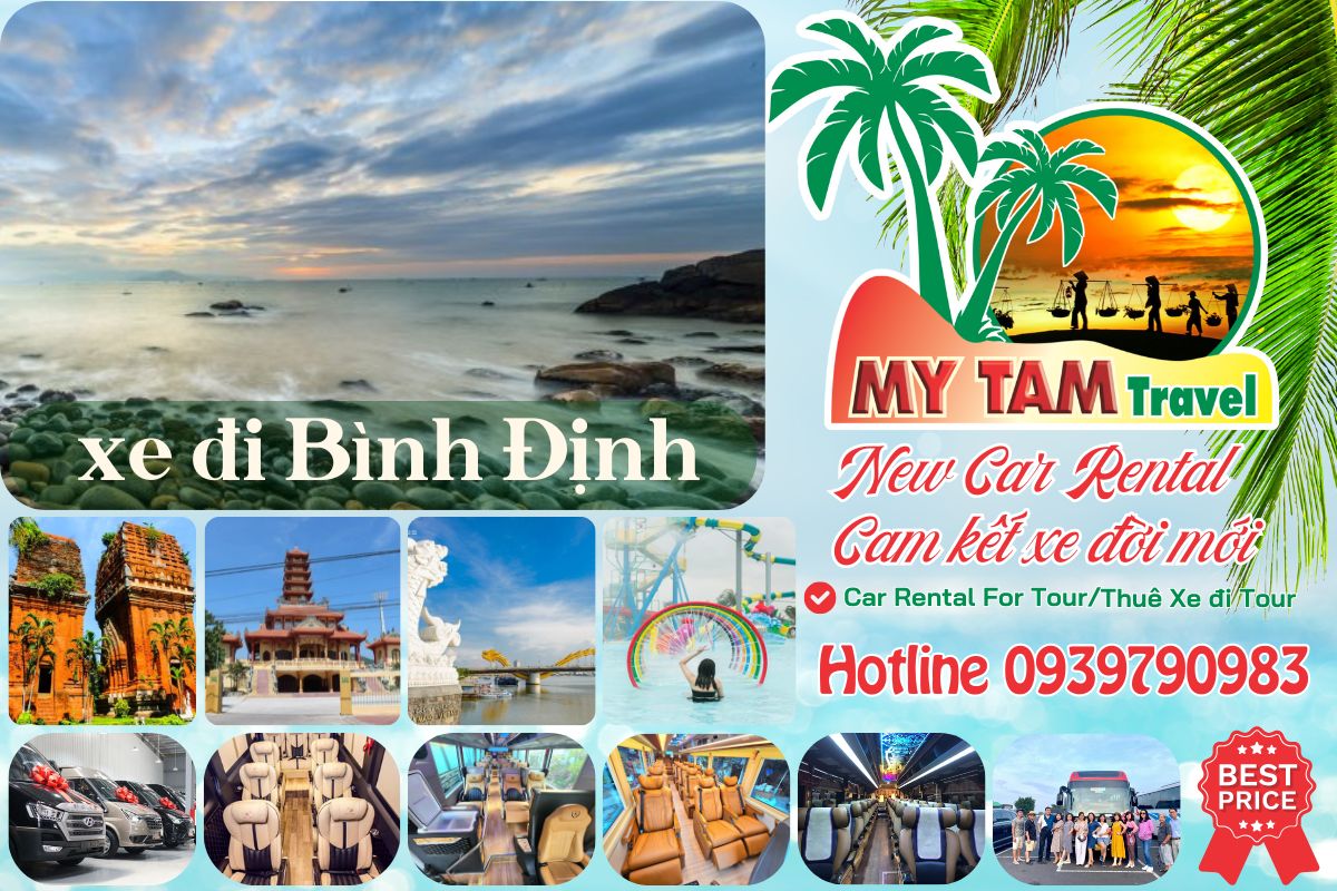 Car rental to Binh Dinh 4-7-16-29-35-45c Limousine 9-11-15-18-28c