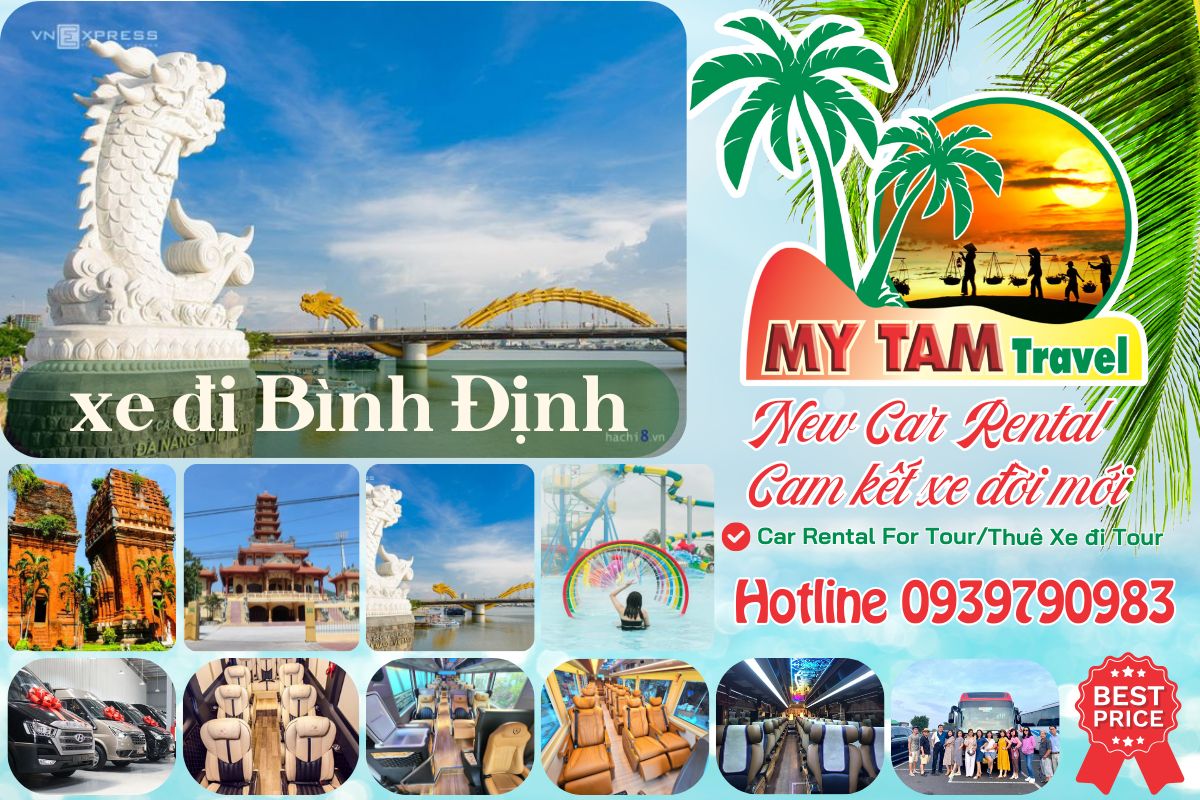 Car rental to Binh Dinh 4-7-16-29-35-45c Limousine 9-11-15-18-28c