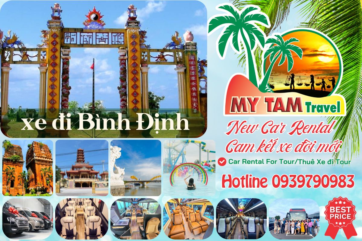 Car rental to Binh Dinh 4-7-16-29-35-45c Limousine 9-11-15-18-28c