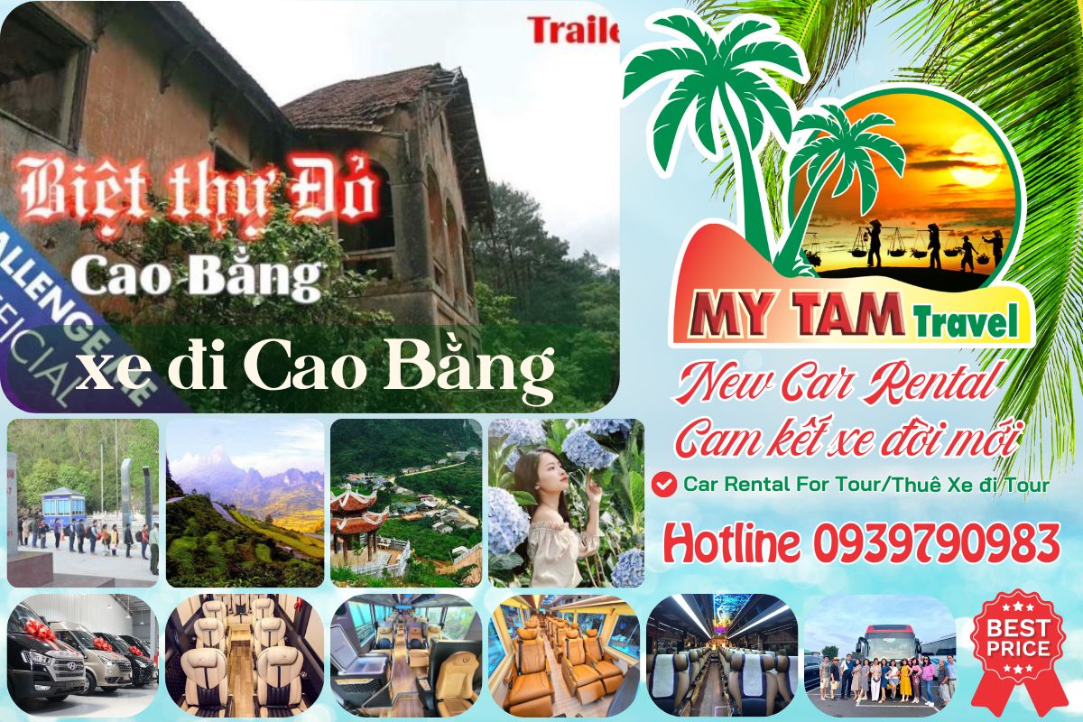 Car rental to Cao Bang 4-7-16-29-35-45c Limousine 9-11-15-18-28c