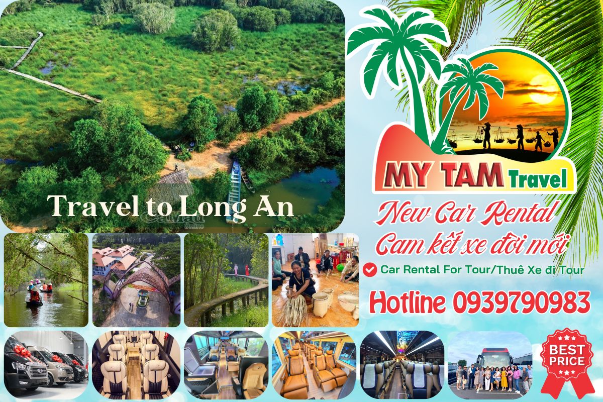 Car Rental Ho Chi Minh to Long An 4-7-16-29-35-45c Limousine 9-11-15-18c