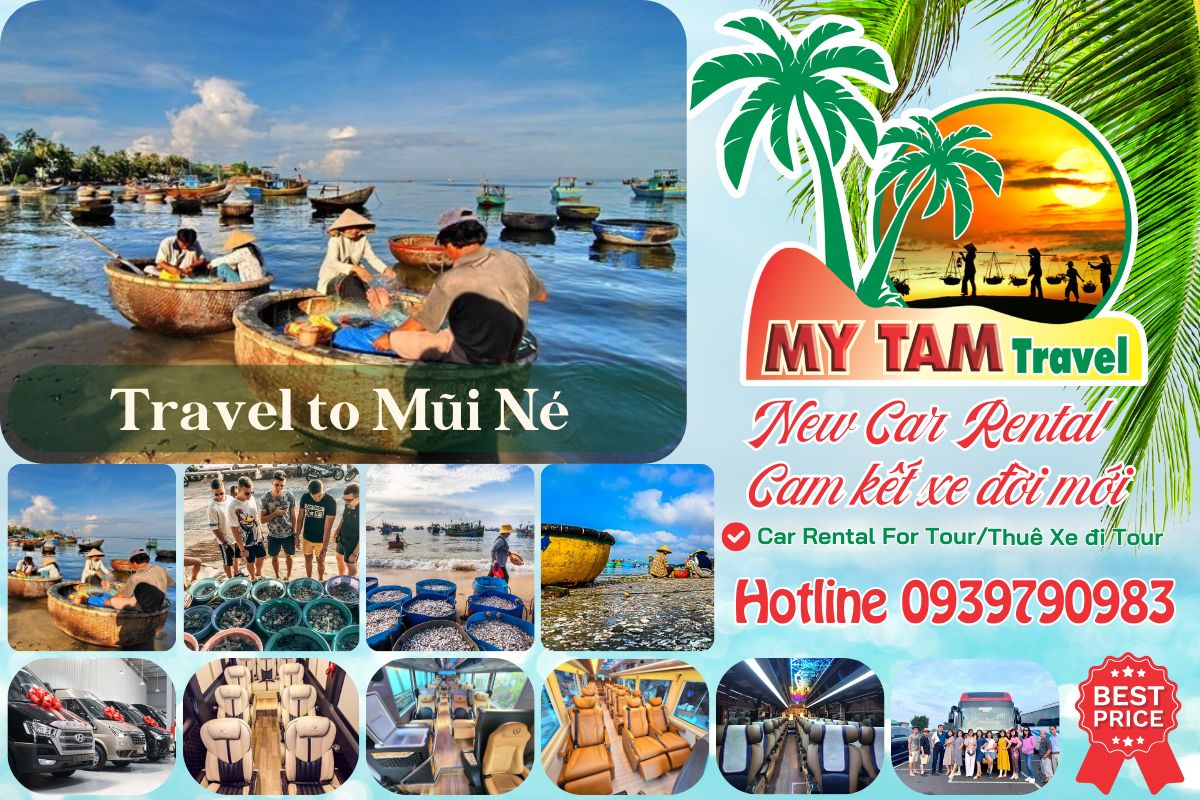 Rent a 16-seat car to Mui Ne (Ford Transit & Hyudai Solati 2024)