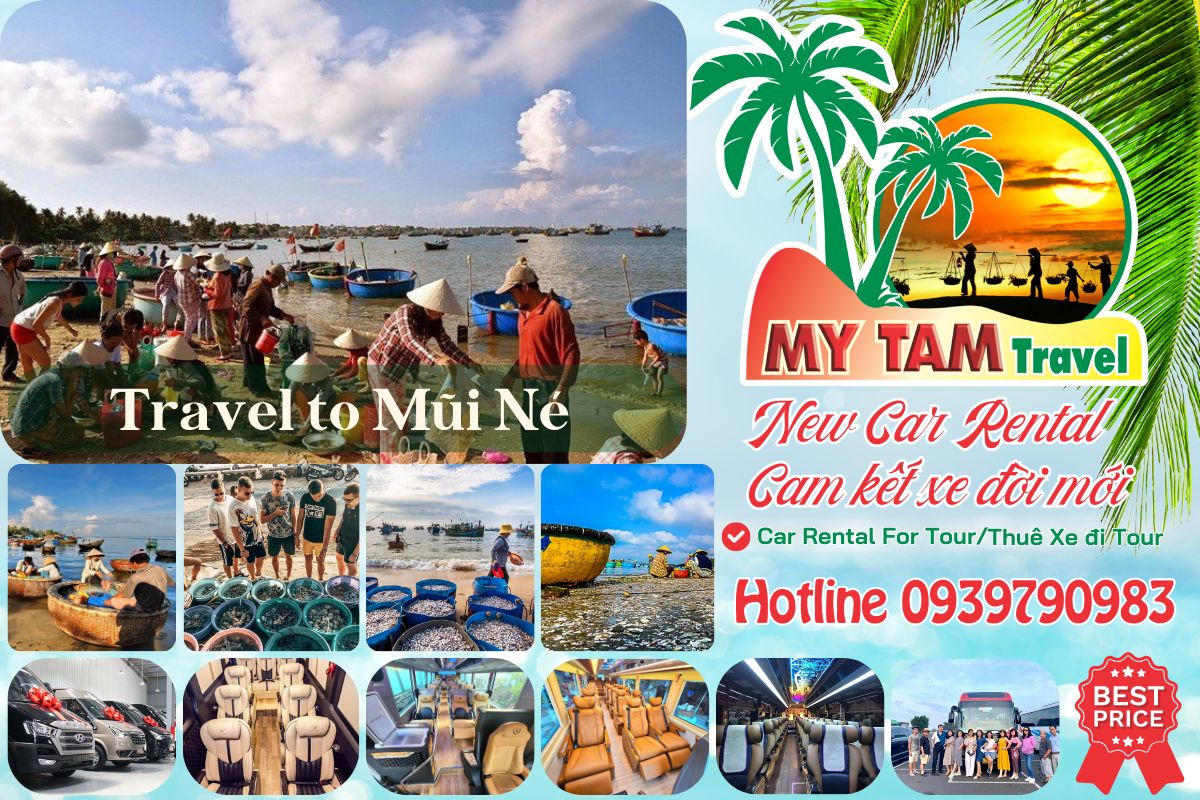 Rent a 16-seat car to Mui Ne (Ford Transit & Hyudai Solati 2024)