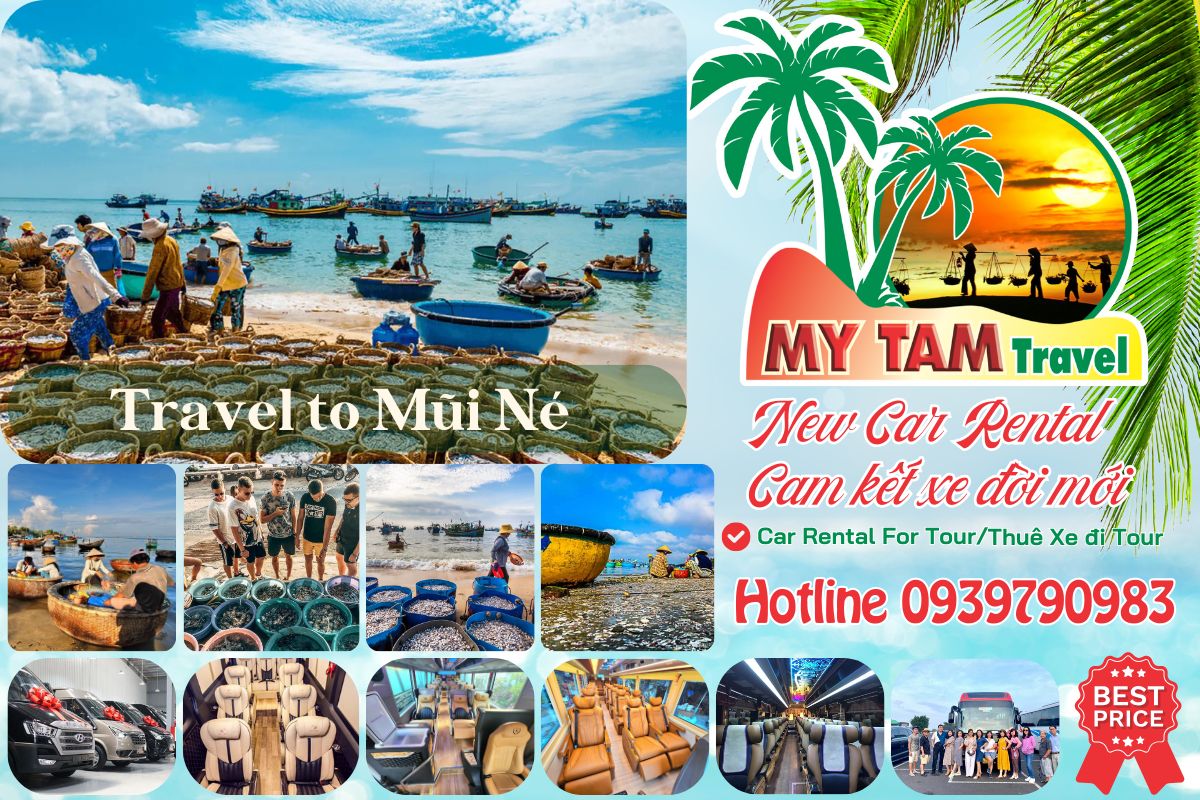 Rent a 16-seat car to Mui Ne (Ford Transit & Hyudai Solati 2024)
