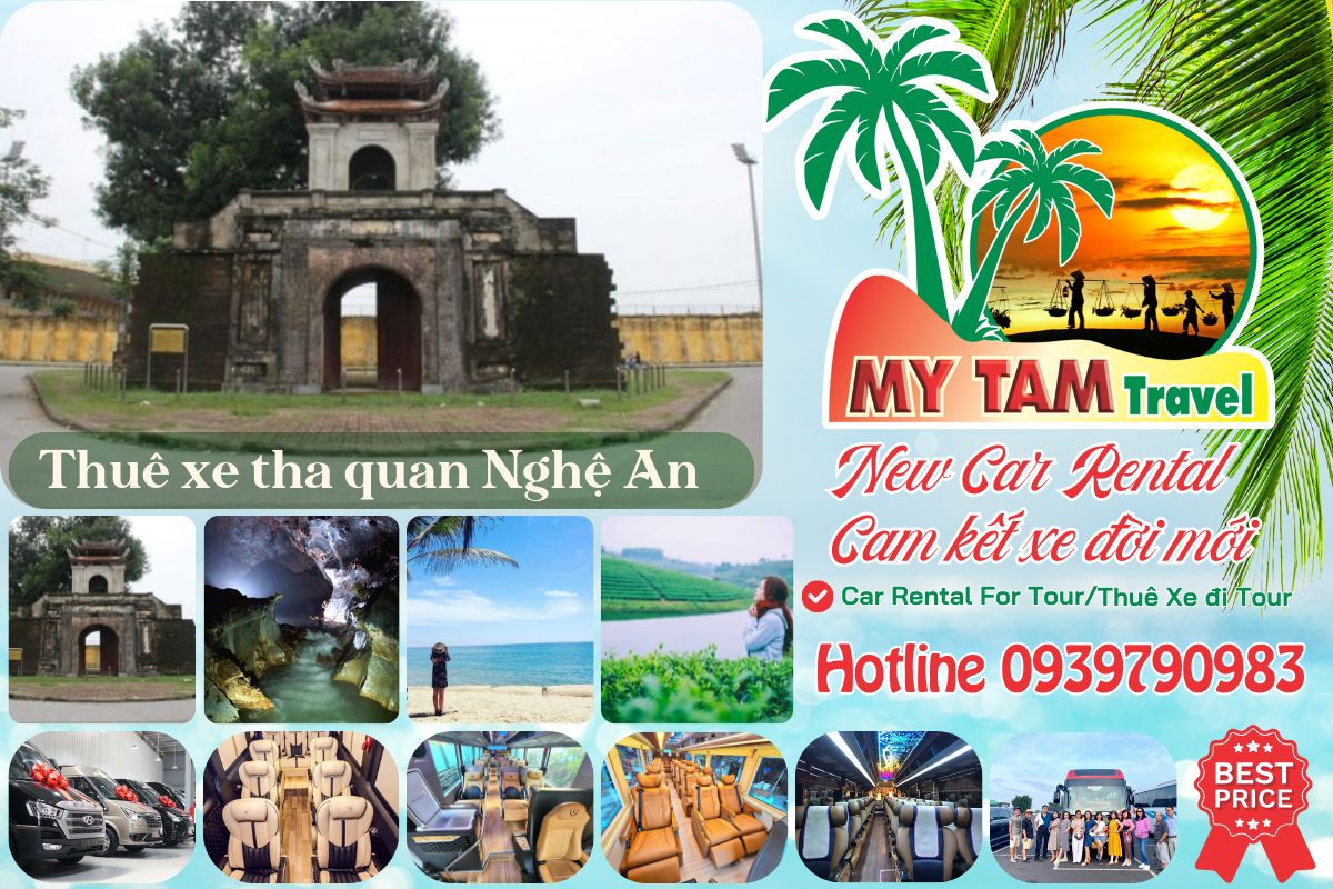 Car rental to Nghe An 4-7-16-29-35-45c Limousine 9-11-15-18-28c