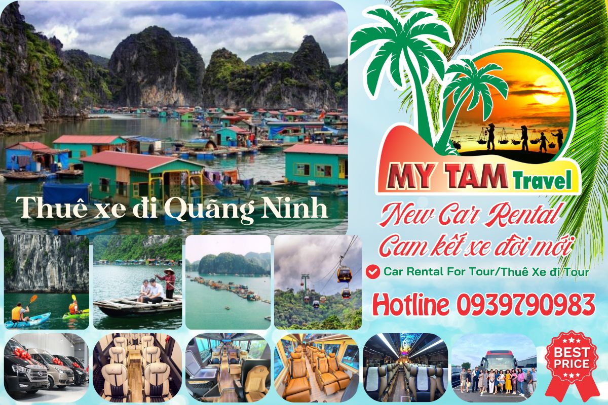 Car rental to Quang Ninh 4-7-16-29-35-45c Limousine 9-11-15-18-28c