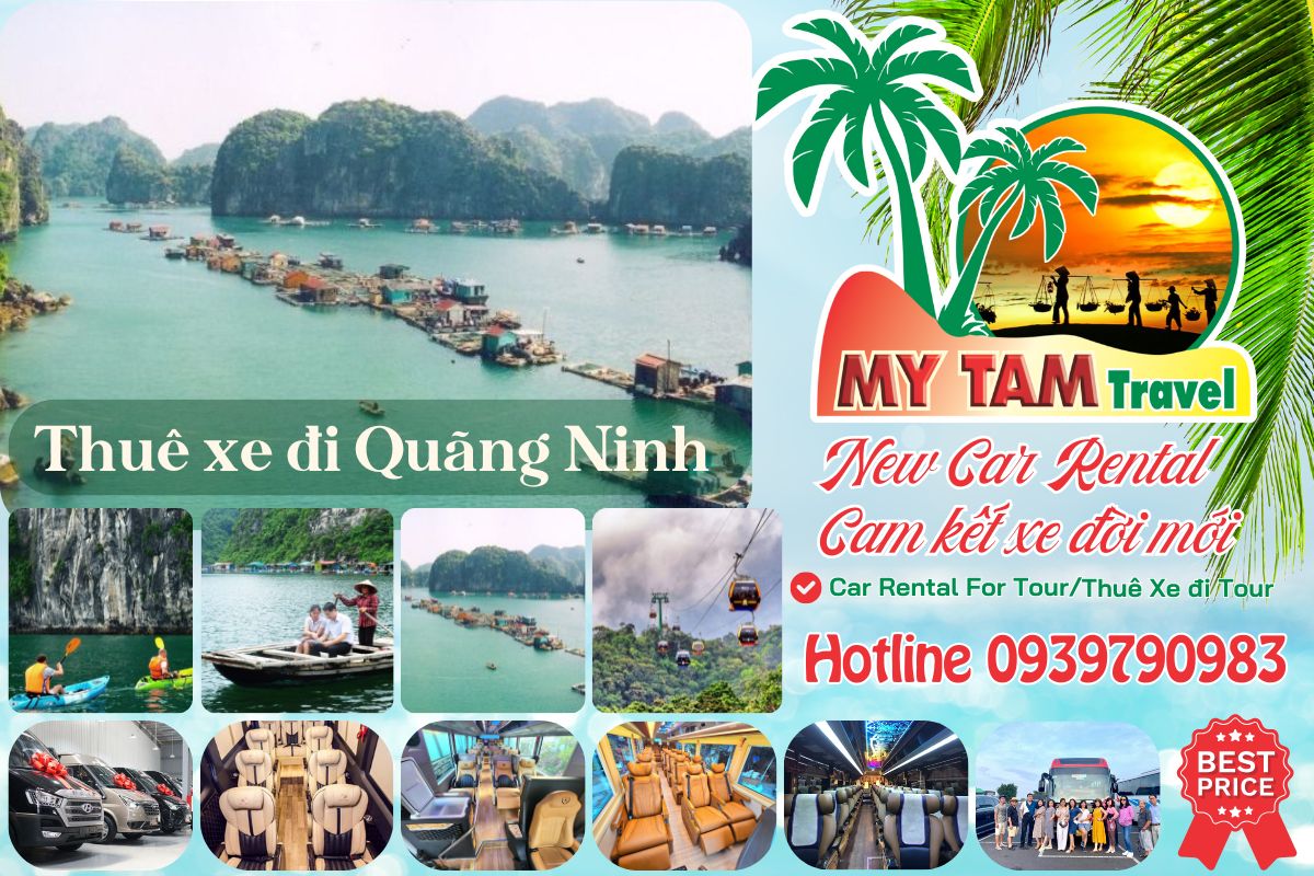 Car rental to Quang Ninh 4-7-16-29-35-45c Limousine 9-11-15-18-28c