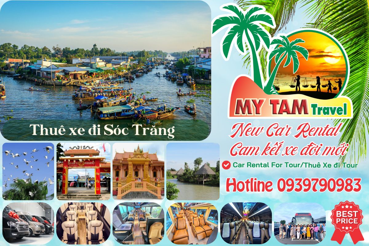 Car rental to Soc Trang 4-7-16-29-35-45c Limousine 9-11-15-18-28c