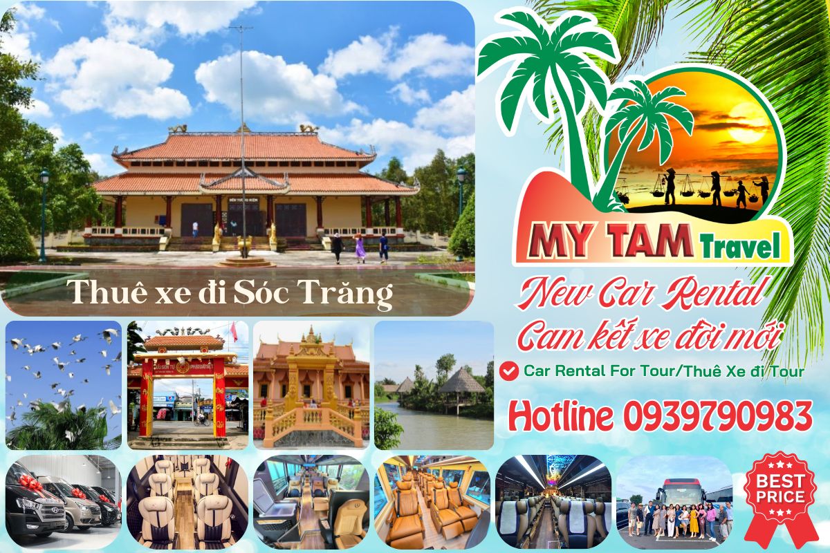 Car rental to Soc Trang 4-7-16-29-35-45c Limousine 9-11-15-18-28c