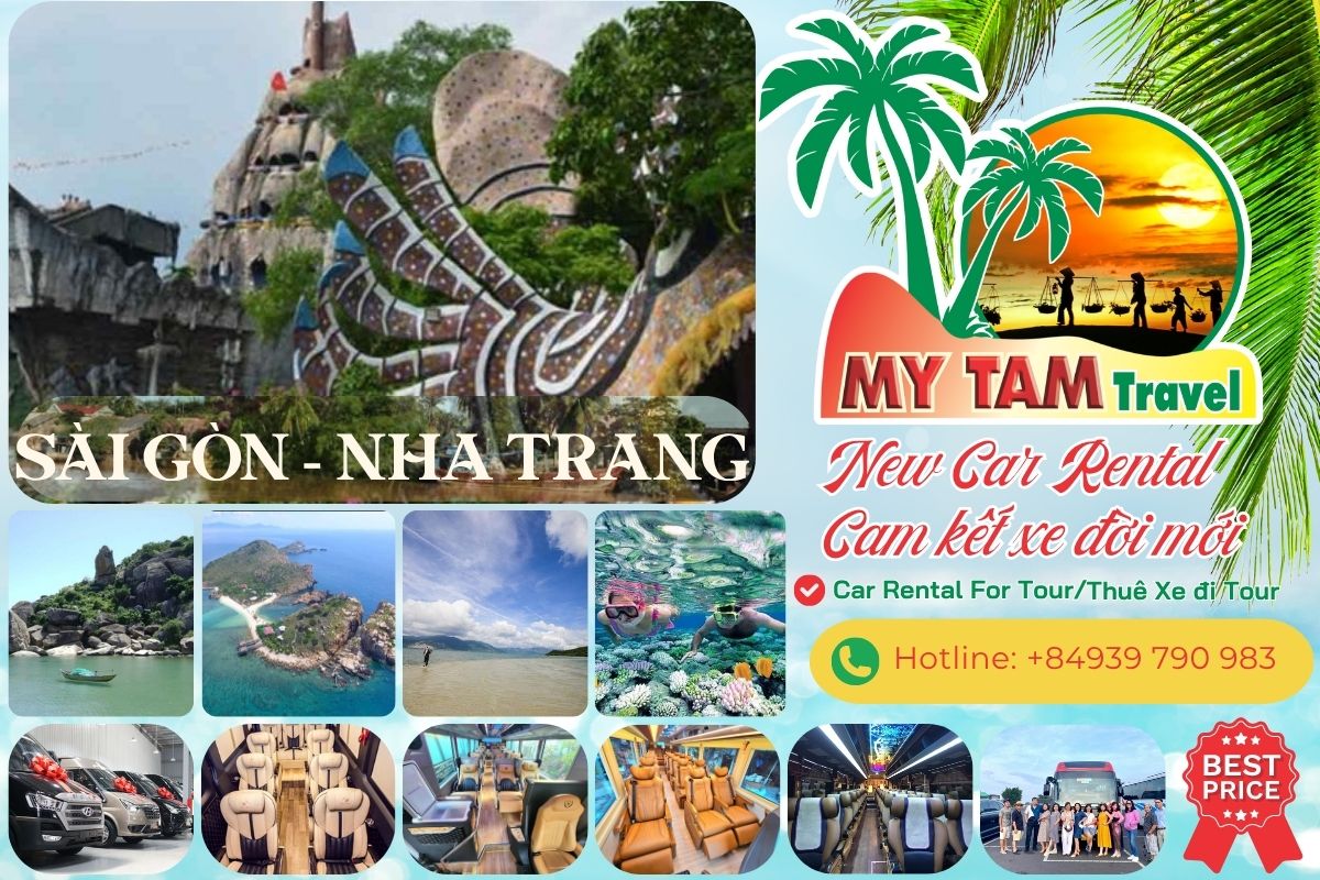 Rent a car from Ho Chi Minh to Nha Trang 4-7-9-11-16-29-45c Cheap Limousine