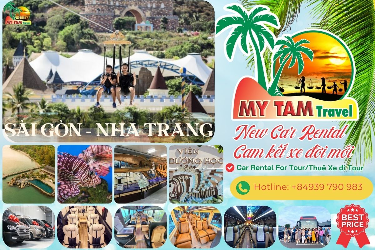 Rent a car from Ho Chi Minh to Nha Trang 4-7-9-11-16-29-45c Cheap Limousine