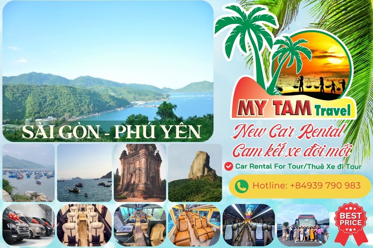 Car Rental Price from Saigon to Phu Yen 4-7-16-19-45c Limousine 9-11-15-18-28c