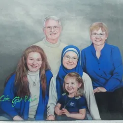 Tranh cát chân dung 0005