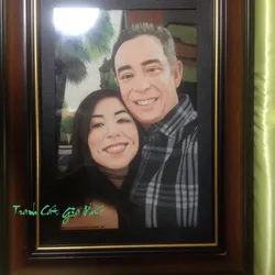 Tranh cát chân dung 0008