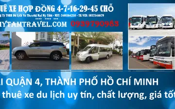 Dịch Vụ Thuê Xe Du Lịch Quận 4 Chuyên Nghiệp